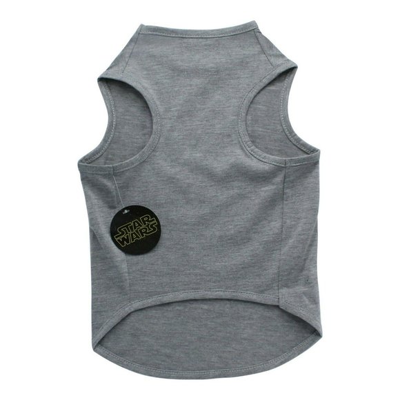 Princess Leia Star Wars Licensed Gray Pet Tee Tank Shirt Small NWT/NEW - Picture 3 of 12